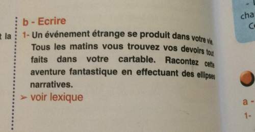 Un événement étrange se produit dans votre tous les matins vous trouvez vos devoirs tou faits dans v