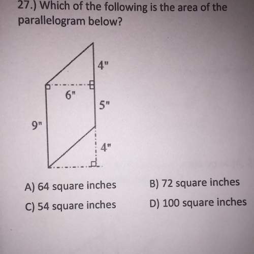 What is the area of the parallelogram