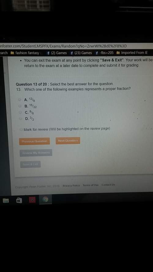 Which one of the following examples represents a proper fraction?