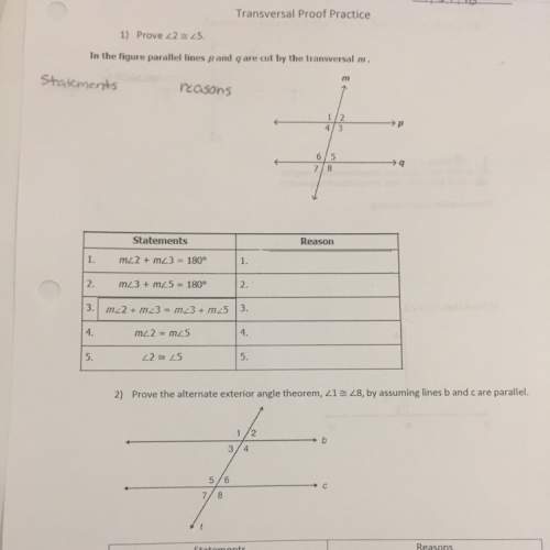 I’m really struggling with these proofs. we just started learning them and i’m highly: )