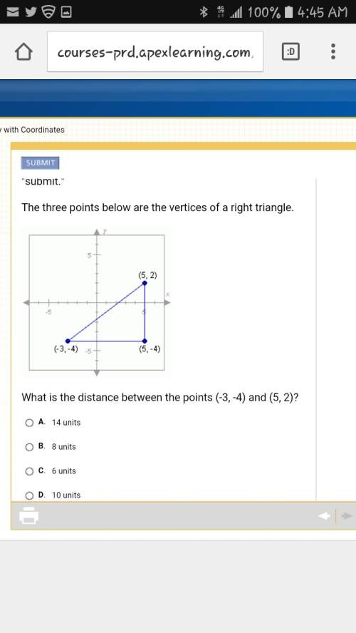 What is the distance between the points (-3, -4) and (5, 2)?