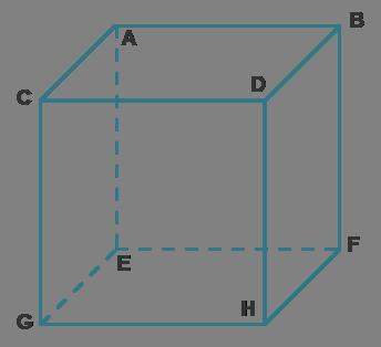 Which are right triangles that can be formed using a diagonal through the interior of the cube? sel