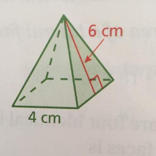 Ineed to know the surface area. the formula is-area of base+ area of lateral faces. will mark brainl