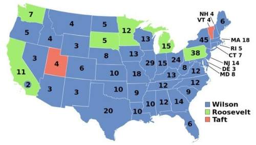This map shows the electoral results of the election of 1912. one candidate is not shown. who is tha