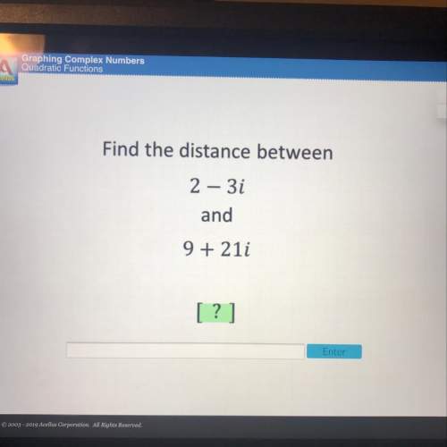Find the distance between 2-3i and 9+21i
