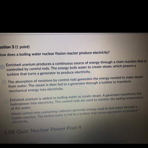 How does a boiling water nuclear fission rector produce electricity