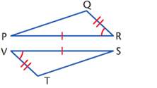 Based on the drawing, which can be used to prove pqr ≅ stv?  1. sss 2. sas 3