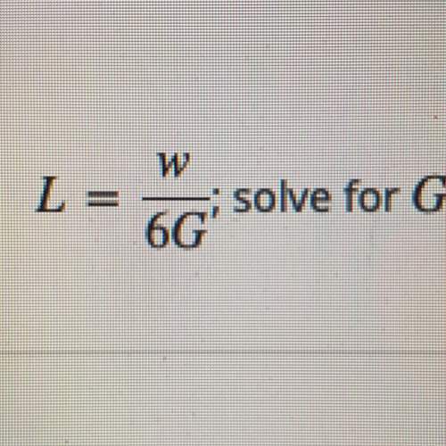 Solve for g! i don’t get how to get g by itself