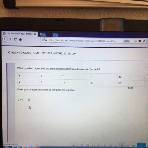 What equation represents the proportional relationship displayed in the table