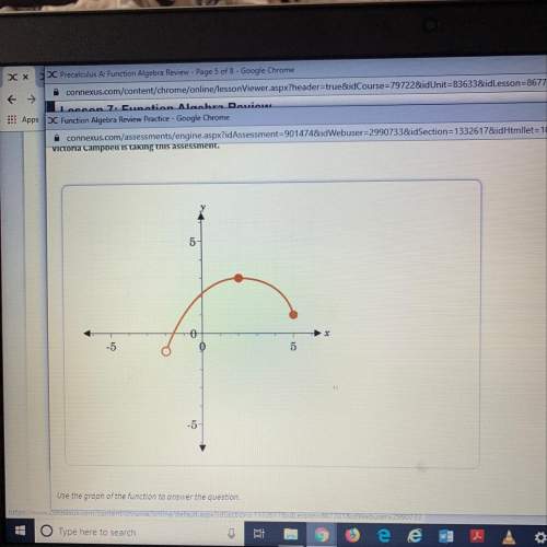 1) part a : determine the domain and range of the function in the graph.  2) part b: i