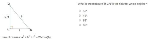 What is the measure of n to the nearest whole degree?