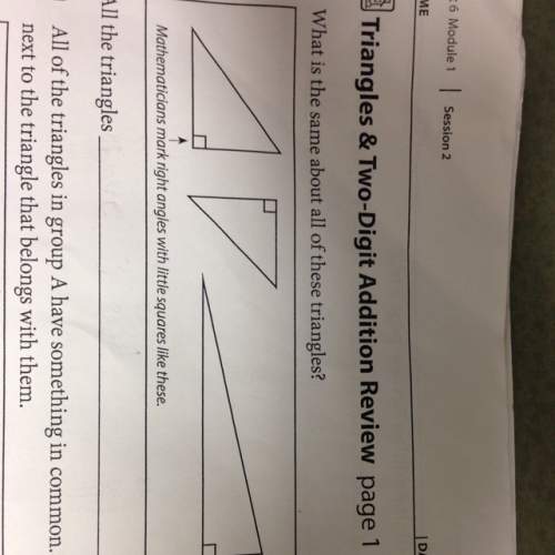 What do they have in common - is it right angles?