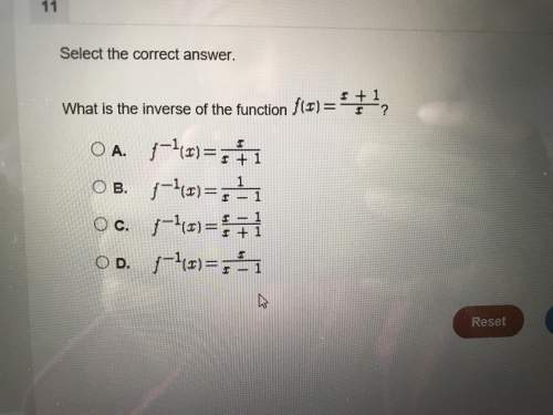 Select the answer.  what is the inverse of the function f(x)=x+1/x ?