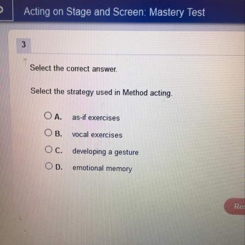 Select the strategy used in method acting ?