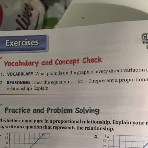 Does the equation y=2x+3 represent a proportional relationship? explain.