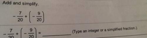 Add and simplify.20(type an integer or a simplified fraction.)