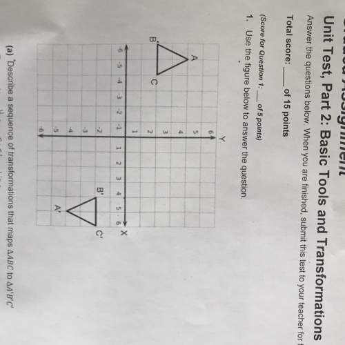 Use the figure below to answer the question. also explain what type of reflection&lt;