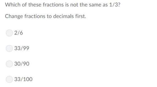 Which of these fractions is not the same as 1/3?