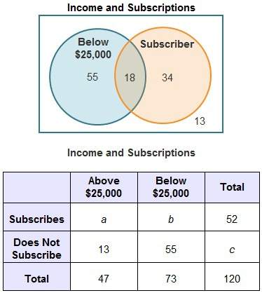 Agroup of 120 people were asked whether their income level is above or below $25,000 and whether the