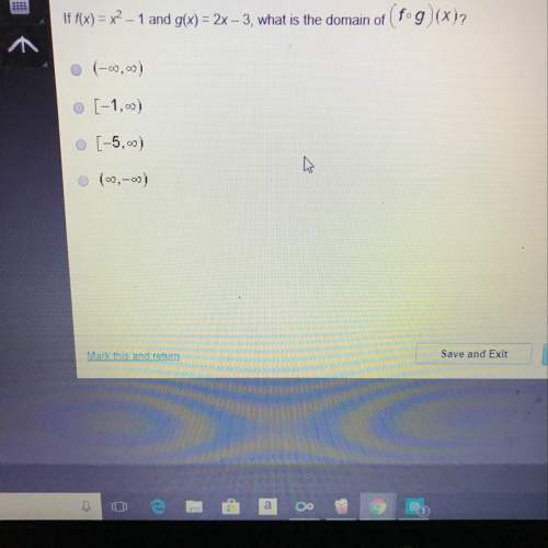 Me : if f(x) = x^2 - 1 and g(x) = 2x - 3 , what is the domain if (f•g)(x)