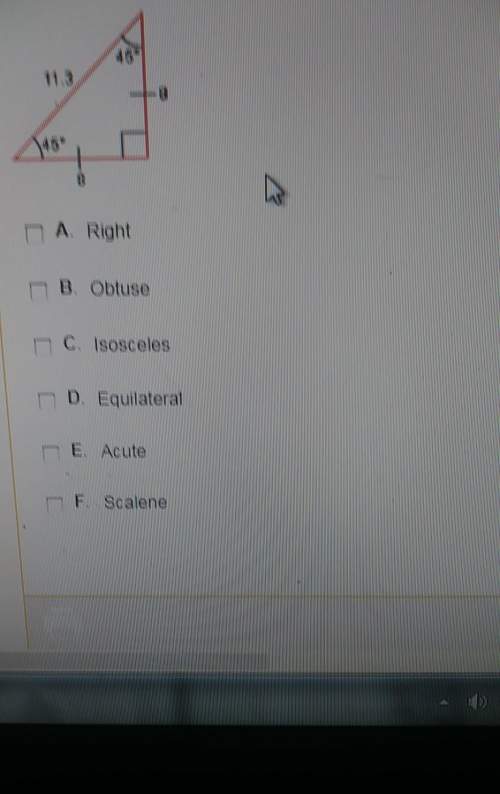 Classify the following triangle check all that apply