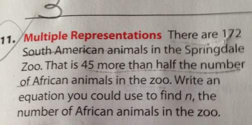 04 w 11, multiple representations there are south animals in the spring ale zoo that is of african a