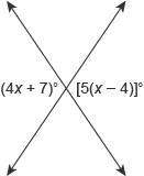 What is the value of x? enter your answer in the box. x =