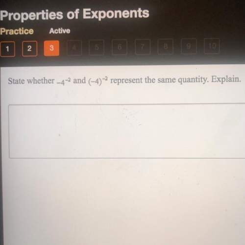 State whether -4^-2 and (-4)^-2 represent the same quantity