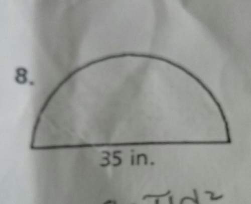 Find the area of the semicircle of 35 inches