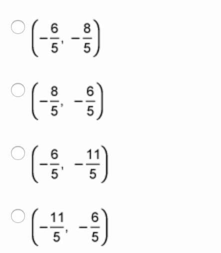 solve the system of equations and choose the correct answer from the list of options. (4 poin