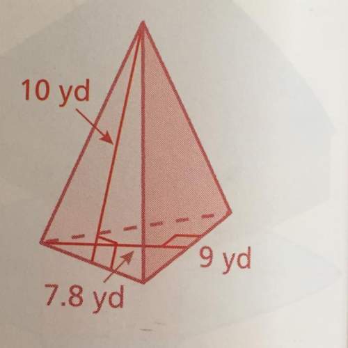 Ineed to know the surface area. the formula is area of base + area of lateral faces i will mar