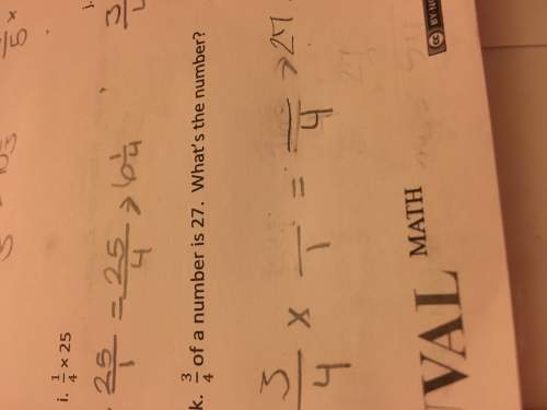 3/4 of a number is 27, what's the number? i'm asking what is the blank in 3/4 x something ove