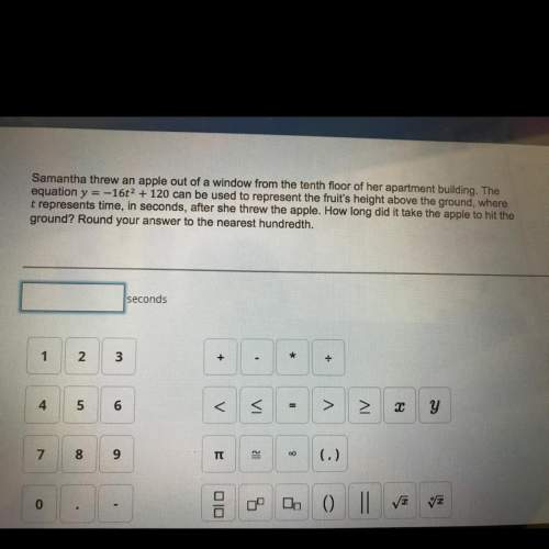 How long did it take the apple to hit the ground? round your answer to the nearest hundredth&lt;