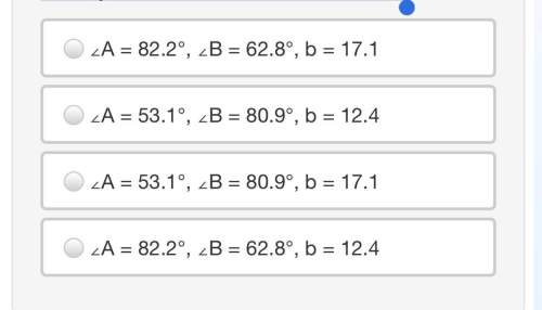 in δabc, ∠c measures 46° and the values of a and c are 10 and 9, respectively. find the remai