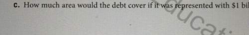 C. how much area would the debt cover if it was represented with $1 bil