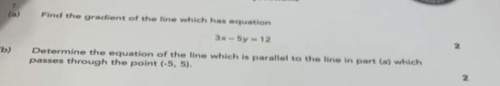 Math question: gradient of the line equation  , i need to clarify this as soon as poss