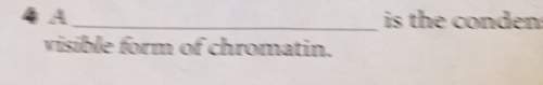 4a isthe conden visible form ofchromatin. is