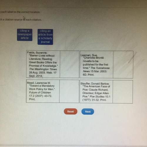 Drag each label to the correct location. match a citation source to each citation. citin