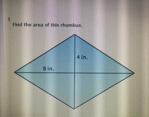 Find the area of the  a. 80in^2 b. 64 in^2 c. 128 in^2 d. 160 in^2