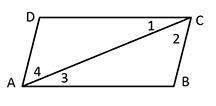 To prove that opposite sides of the given parallelogram abcd are congruent, which of the following p