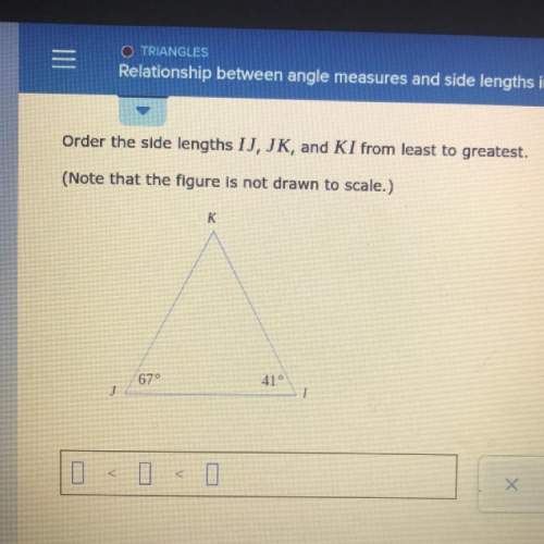 Can someone me ? ! relationships between angle measures and side lengths in a triangle.