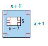 find the area of the shaded region. step 1) find the area of the bigger rec