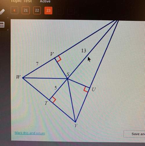 Given that point a is equidistant from the sides of wxy, find su