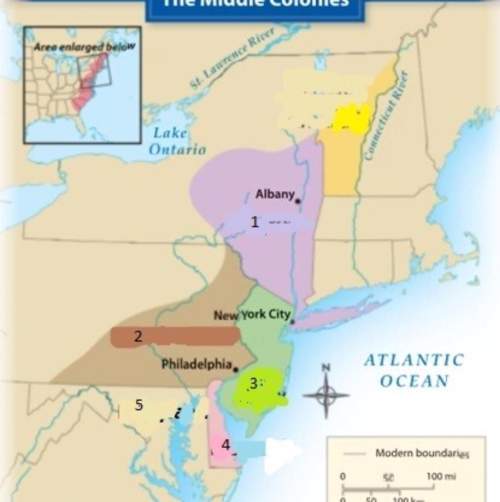 Match the correct colony to the corresponding number map 1 2 3 4