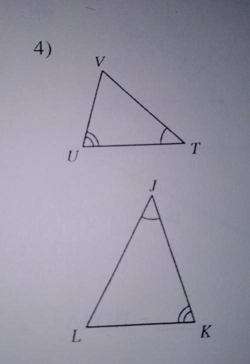 Find if the triangles are similar. show your work, i need it done by tomorrow morning