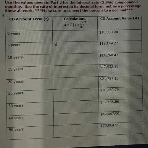 Suppose you are able to open a certificate of deposit account with an initial principal of $10