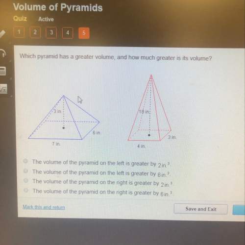 Which pyramid has a greater volume, and how much greater is it’s volume