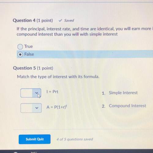 I=prt is either 1 or 2 a=p(1+r)t is either 1 or 2