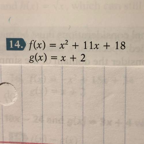 F(x) = -x^2+11x+18 g(x) = x+2 find (f/g)(x)