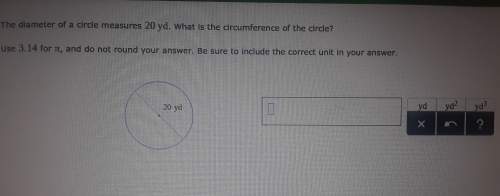 The diameter of a circle measures 20 us. what is the circumference of the circle? use 3.14 and do n